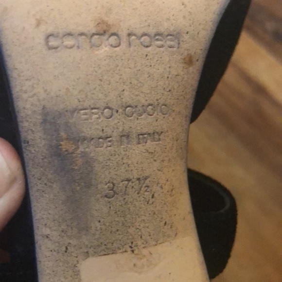 Sergio Rossi black suede leather stiletto. Sexy zipper closure. Made in Italy - Picture 9 of 10